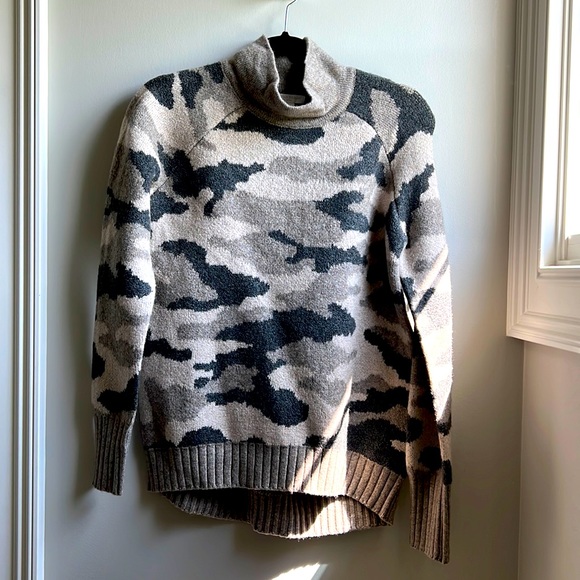 christian siriano camo sweater